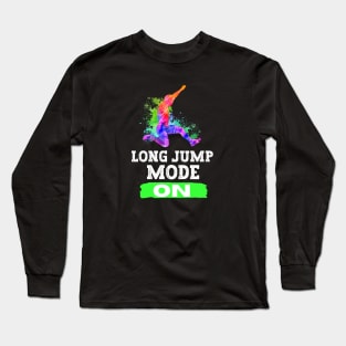 Long Jump Mode On Long Sleeve T-Shirt